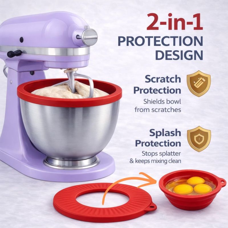 Forro de tazón ZOFINA 624 g para KitchenAid 5 qt con tapa y espátula