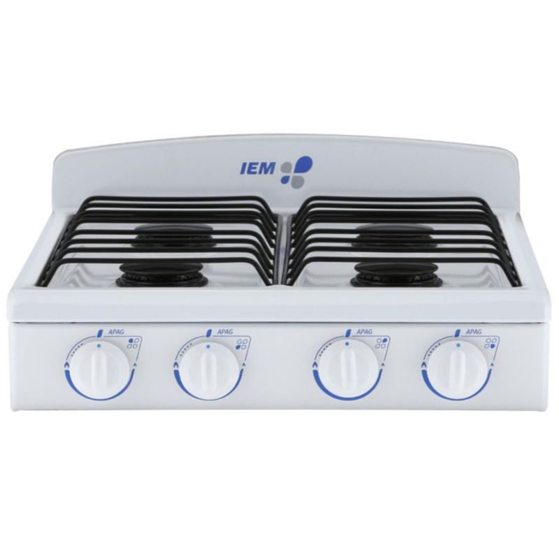 PARRILLA DE MESA IEM PSI51BB0 20" BLANCO 4 QUEMADORES