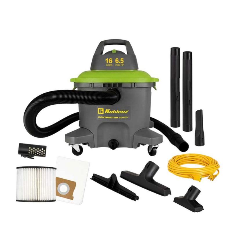 Aspiradora Koblenz WD-16-C4C 16gal Uso Rudo Seco/Mojado 6.5HP