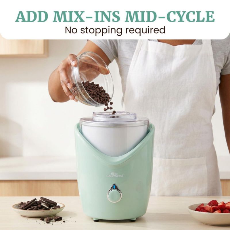 Máquina de Helados Elite Gourmet Eléctrica de 19 L