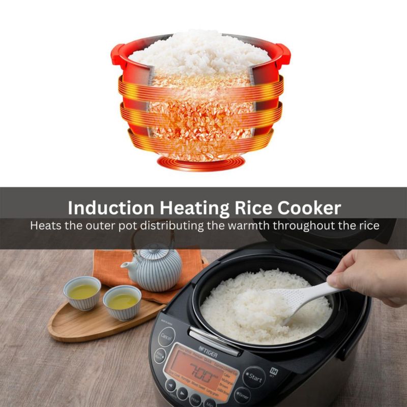 Arrocera Tiger JKT-D18U de 10 tazas con inducción y mantener caliente 24 h