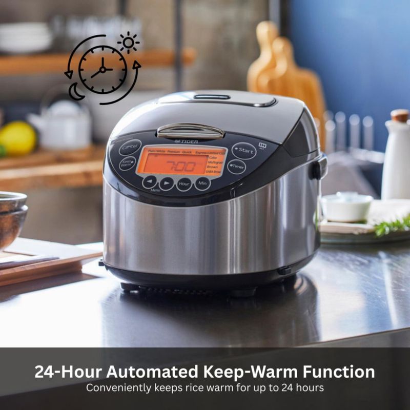Arrocera Tiger JKT-D18U de 10 tazas con inducción y mantener caliente 24 h