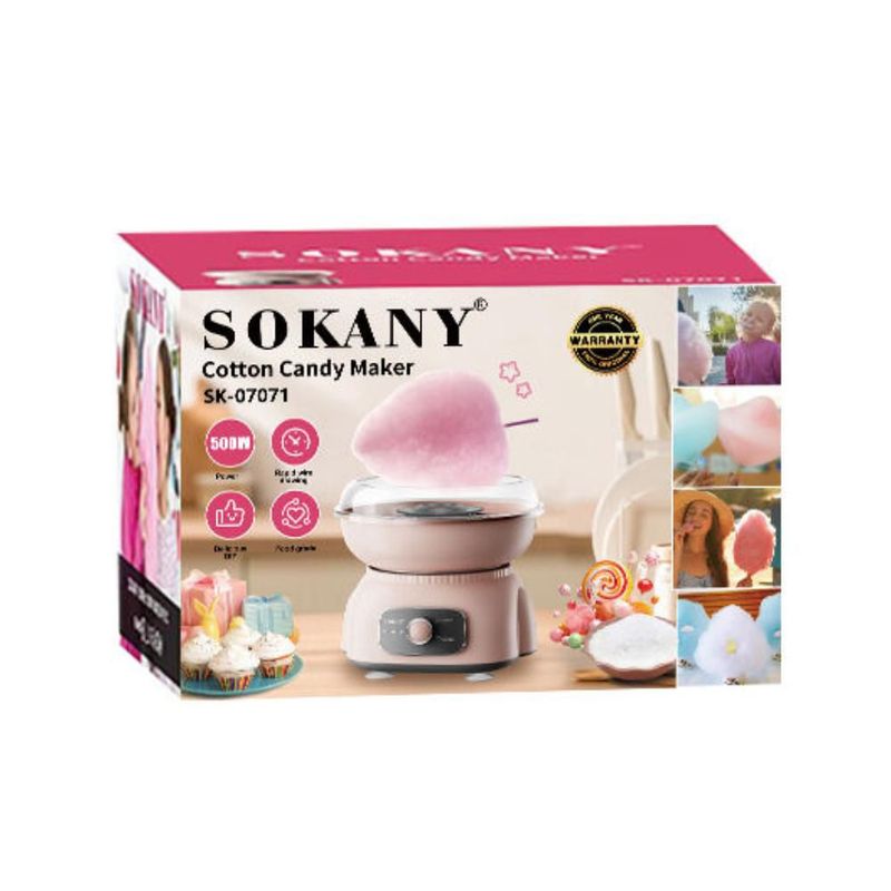 Máquina de Algodón de Azúcar SOKANY SK-07071 500 W Rosa