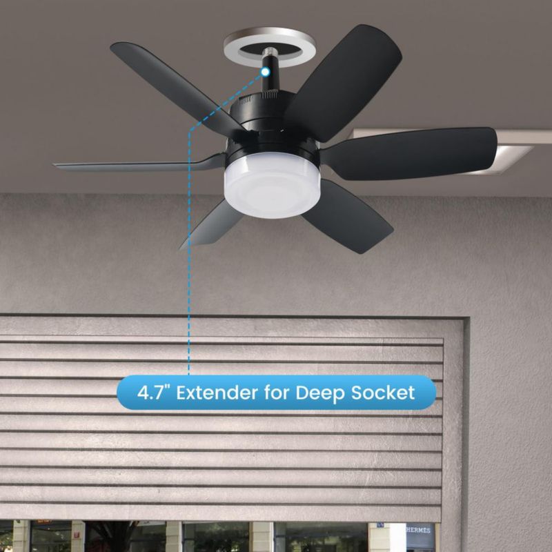 Ventilador de techo Fanspex de 52 cm con luz y control remoto