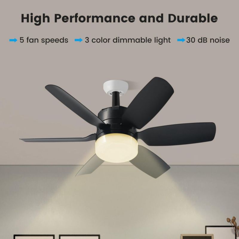 Ventilador de techo Fanspex de 52 cm con luz y control remoto