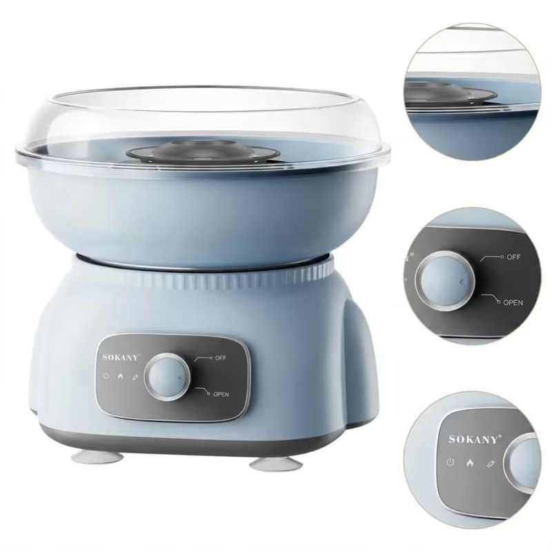 Máquina de Algodón de Azúcar SOKANY SK-07072 500 W Azul