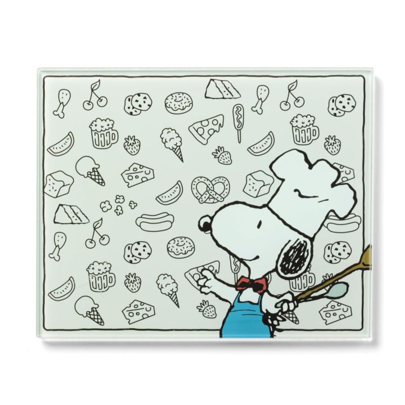 Tabla de cortar Lenox 25 cm × 20 cm Chef Snoopy de vidrio