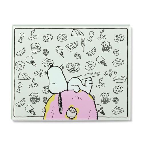 Tabla de cortar de vidrio Lenox 33 cm x 27 cm Chef Snoopy