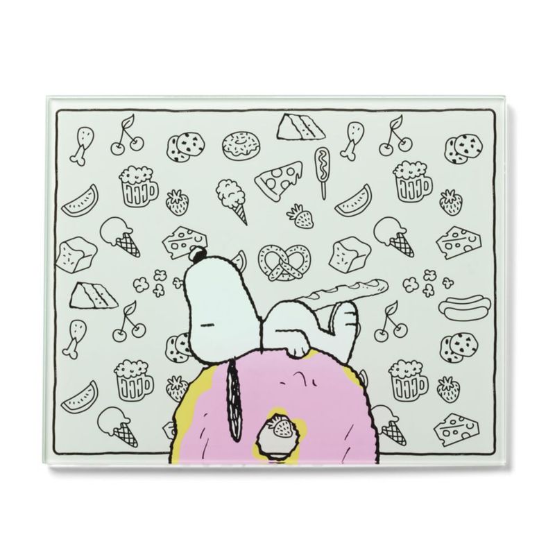 Tabla de cortar de vidrio Lenox 33 cm x 27 cm Chef Snoopy