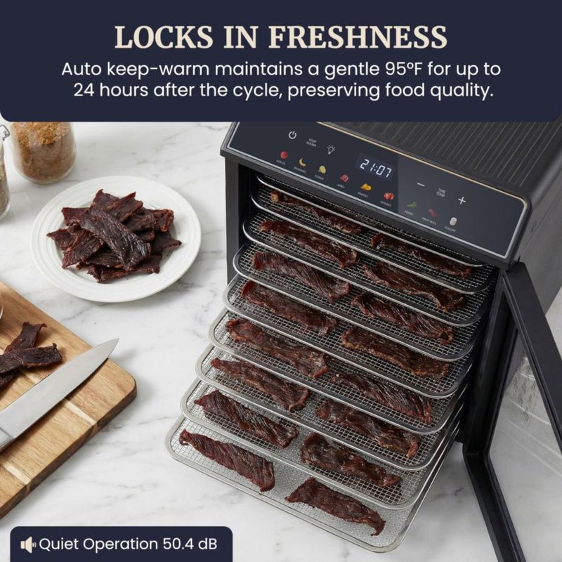 Deshidratador de Alimentos Digital Elite Gourmet 10 Bandejas con Temporizador de 48 h