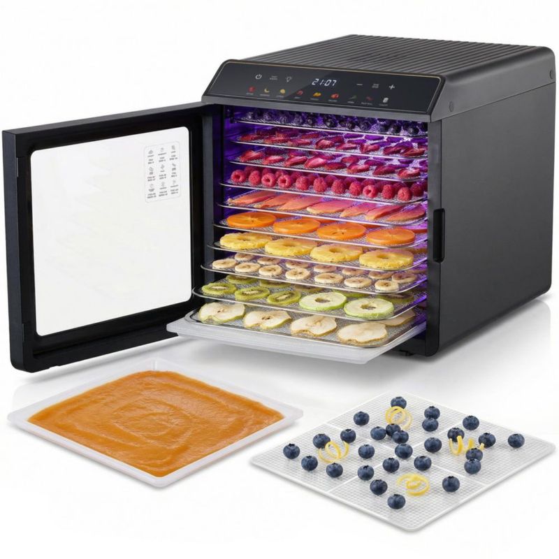 Deshidratador de Alimentos Digital Elite Gourmet 10 Bandejas con Temporizador de 48 h