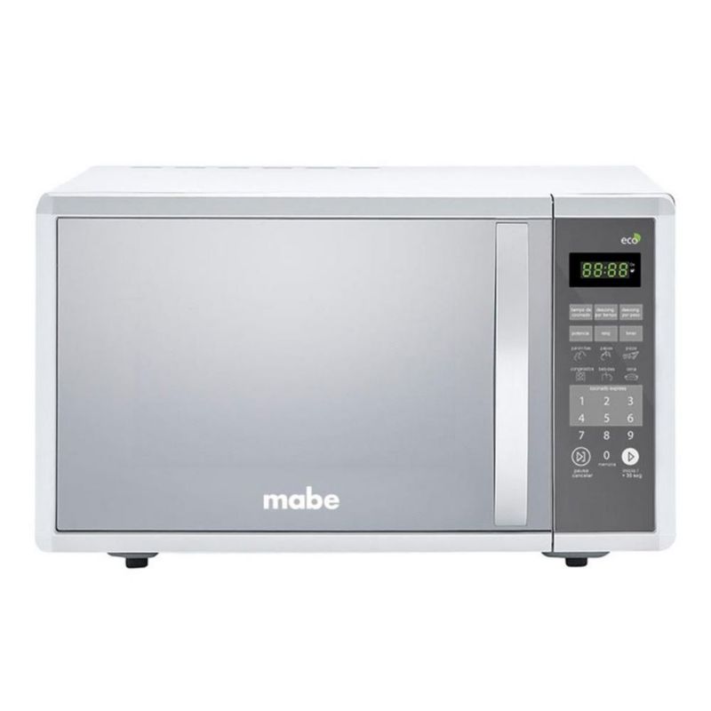 Combo Centro de Lavado 23 Kg Diamond Gray y Microondas 1.1 Cuft Espejo Mabe - MCL23PSHMM11