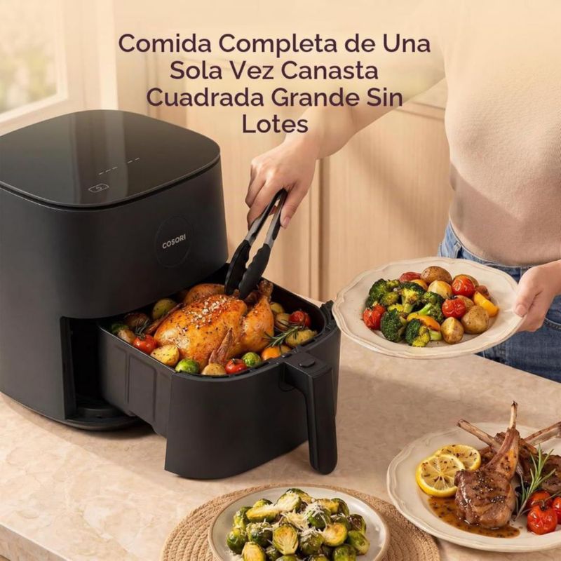 USADA Freidora de aire COSORI Pro 5QT capacidad de 4.7L - Función 9 en 1 apta para lavavajillas - COSORI Air Fryer Pro 5QT - Color Gris