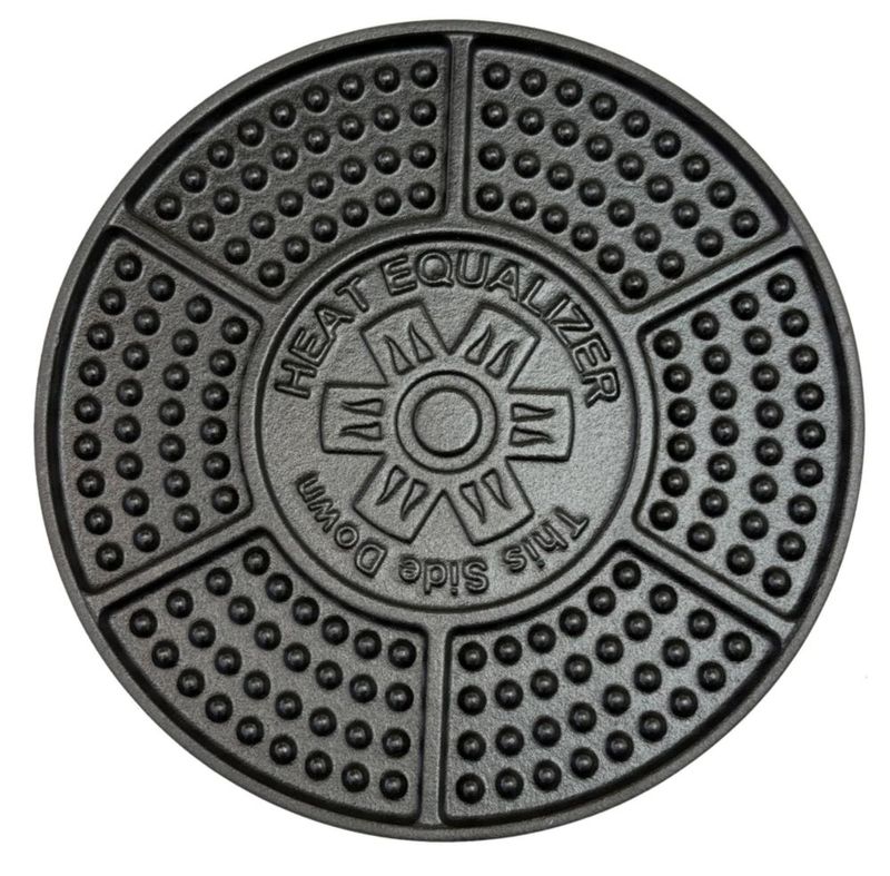 Difusor de Calor de Hierro Fundido Heat Equalizer de 8" para Gas e Inducción