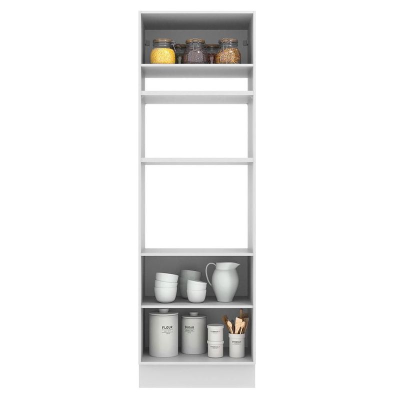 Armario de cocina para microondas y horno madesa blanco