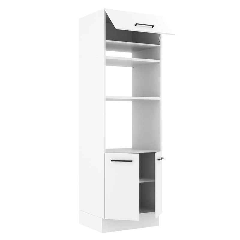 Armario de cocina para microondas y horno madesa blanco