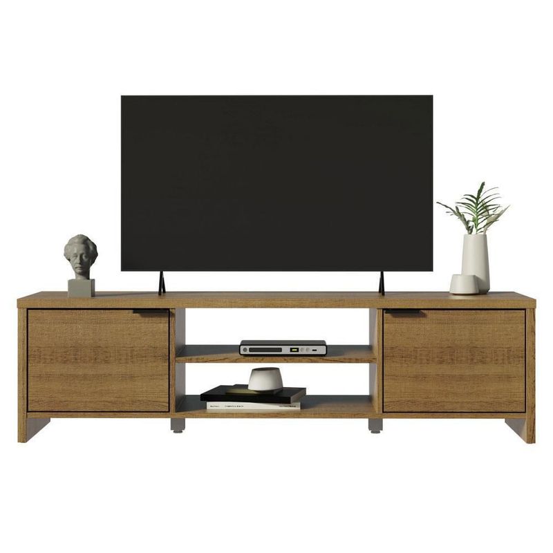 Mueble mesa para tv rack madesa 2 puertas hasta 65 marrón 01