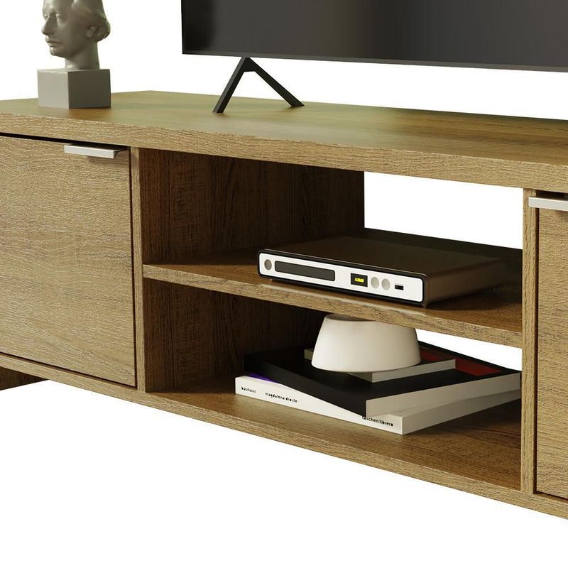 Mueble mesa para tv rack madesa 2 puertas hasta 65 marrón 01