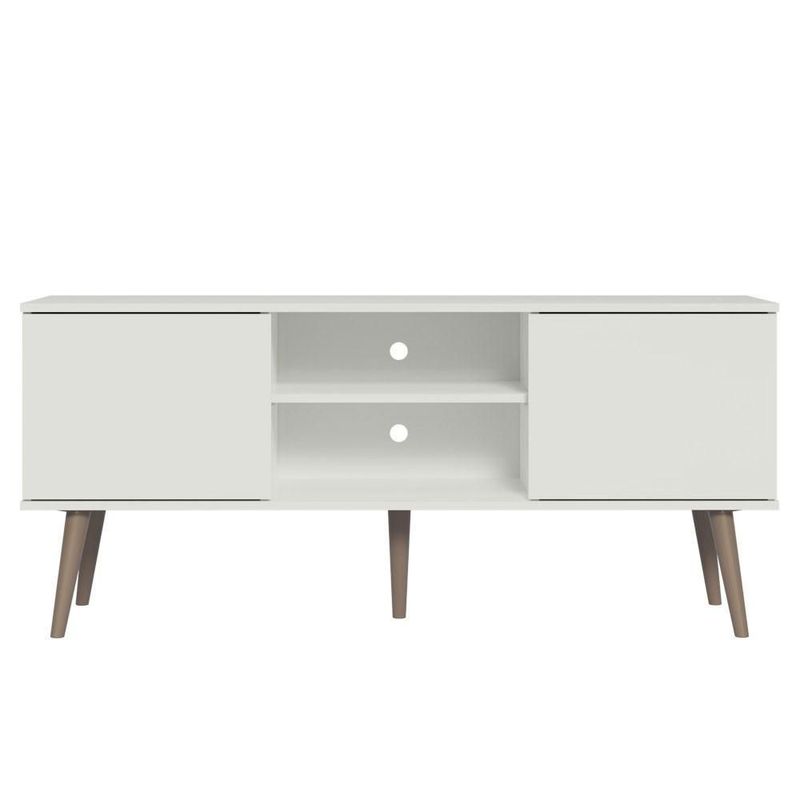 Mueble mesa para tv rack madesa 2 puertas hasta 55 blanco