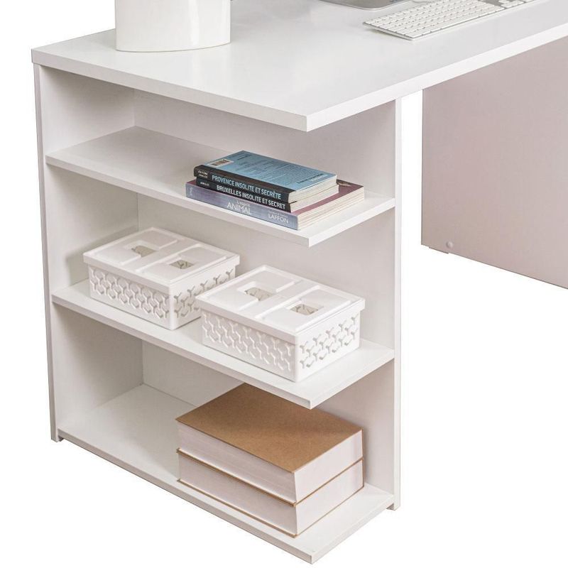 Mesa gamer escritorio para computadora madesa blanco
