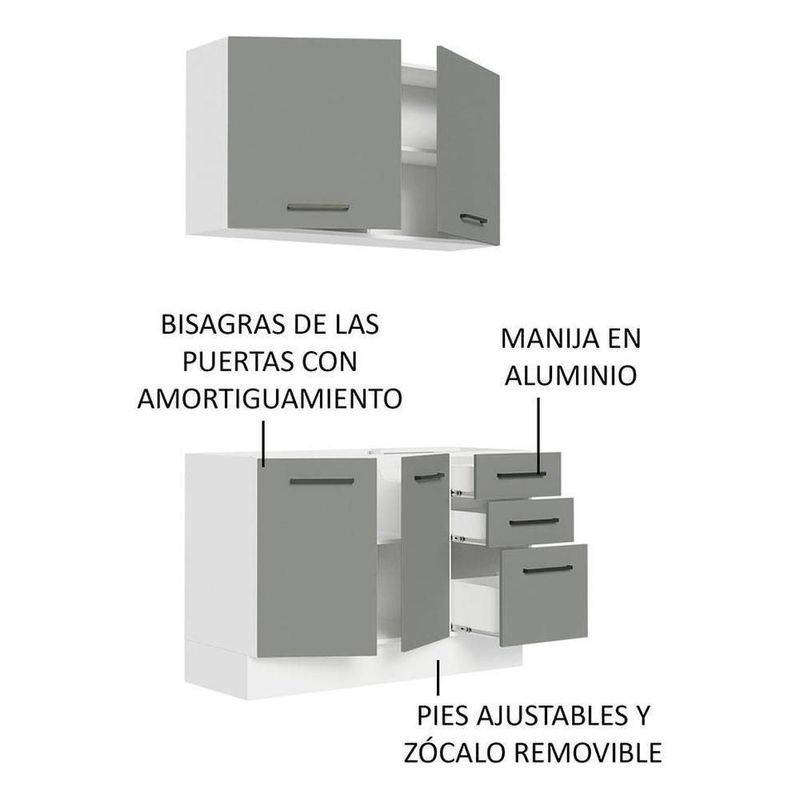 Cocina integral completa modular madesa agata 120cm bg 01