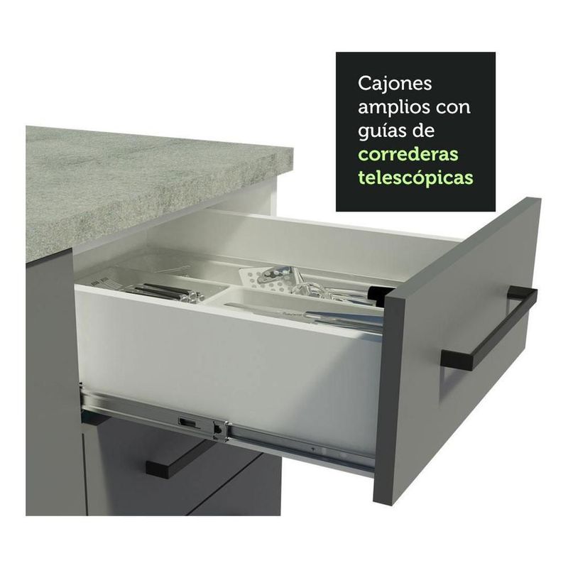 Cocina integral completa modular madesa agata 120cm bg 01