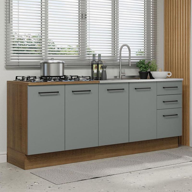 Cocina integral completa modular madesa thêmis 220cm bg 01