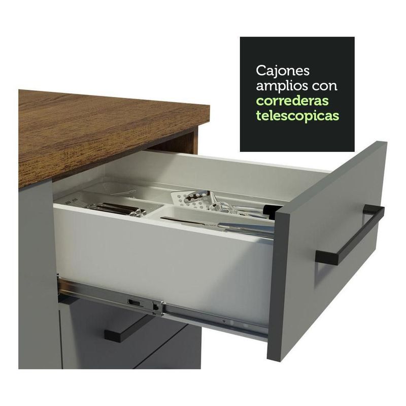 Cocina integral completa modular madesa thêmis 220cm bg 01