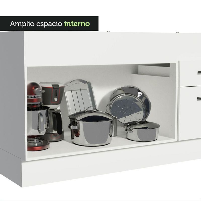 Gabinete bajo cocina madesa agata 150cm sin encimera bb 01