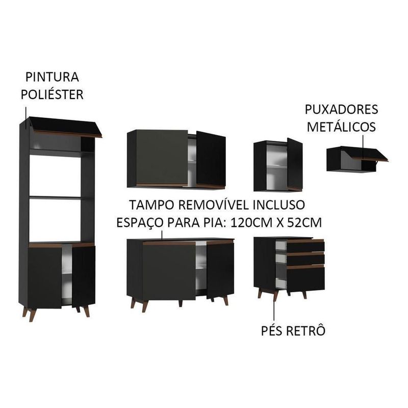 Cocina integral completa modular madesa reims 320cm nn 01