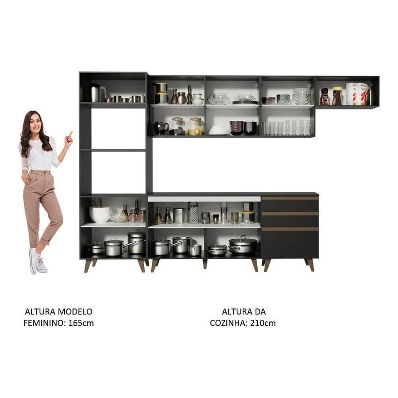 Cocina integral completa modular madesa reims 320cm nn 01