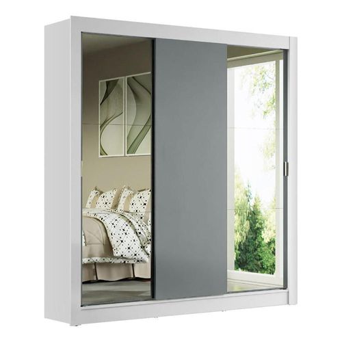 Ropero closet madesa mônaco 3 puertas 2 espejos bg