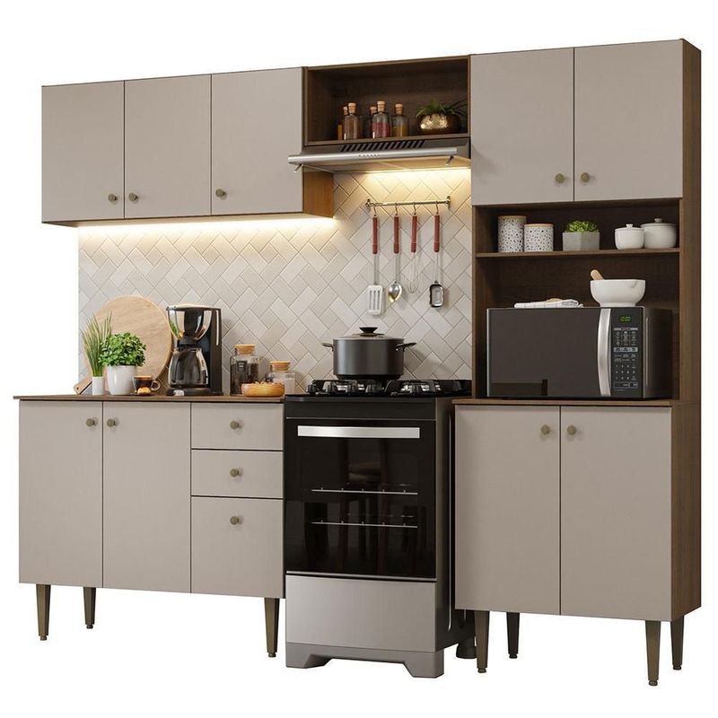 Cocina integral completa modular madesa gourmet 235cm mc 11
