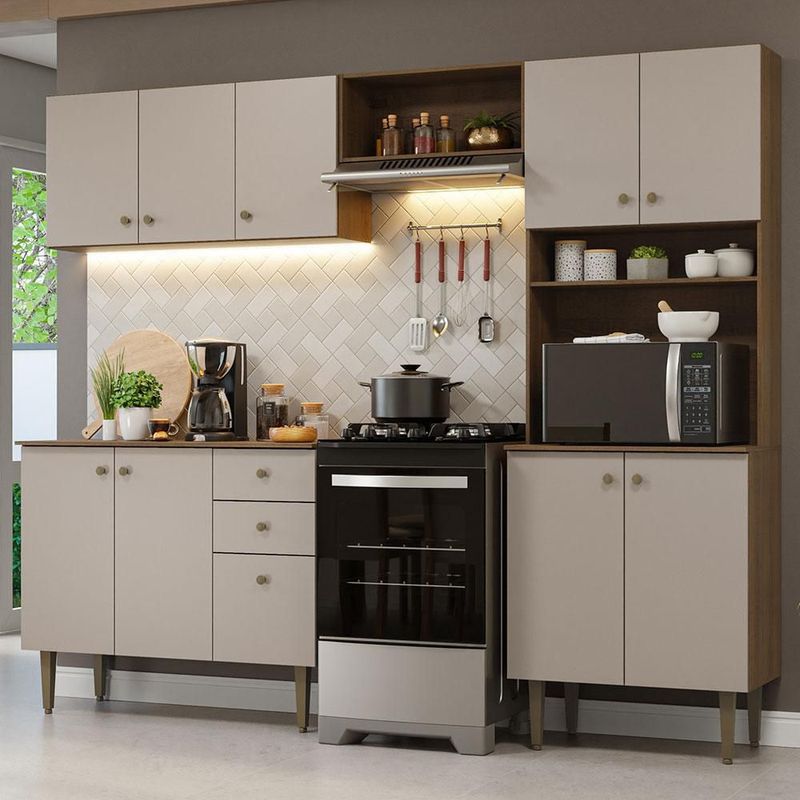 Cocina integral completa modular madesa gourmet 235cm mc 11