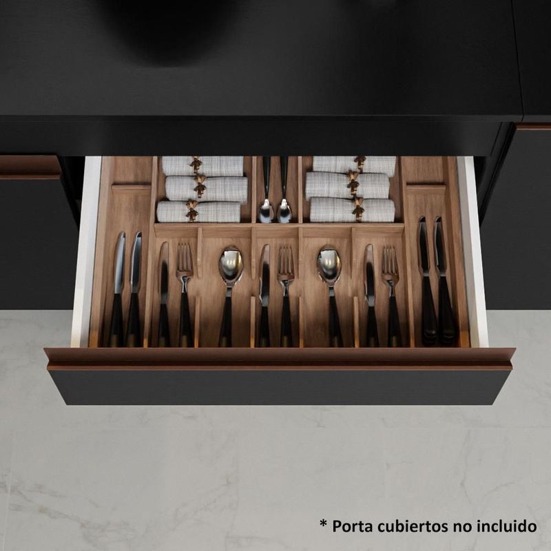 Cocina integral completa modular madesa reims 190cm negro 10