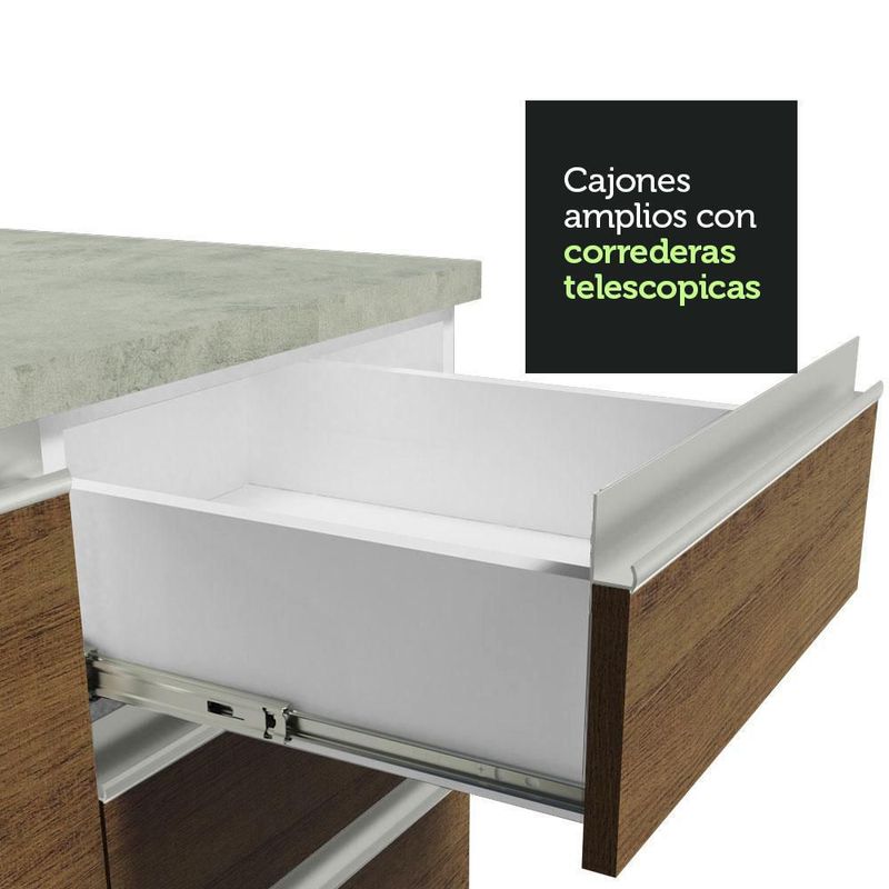 Cocina integral completa modular madesa glamy 220cm bm 10