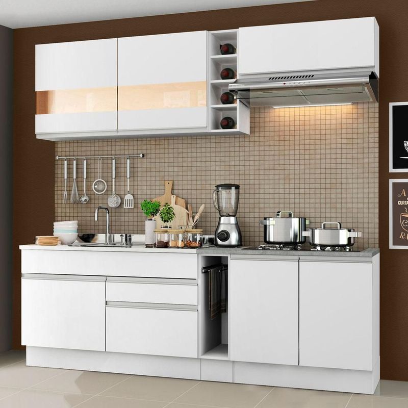 Cocina integral completa modular madesa parma 220cm bb 01