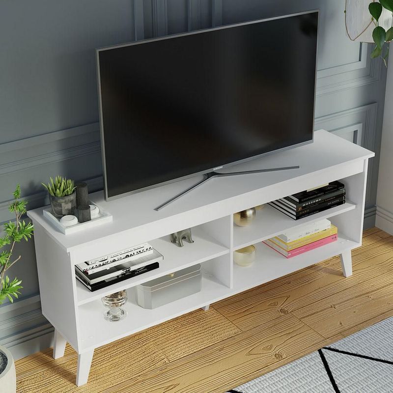 Mueble mesa para tv rack madesa 4 espacios hasta 65 bb 02