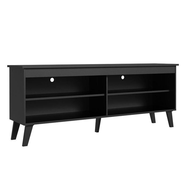 Mueble mesa para tv rack madesa 4 espacios hasta 65 negro 05