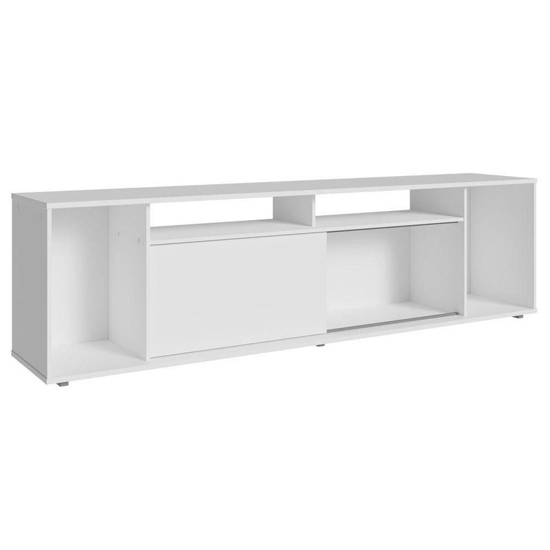 Mueble mesa para tv rack madesa 5 espacios hasta 65 blanco 2