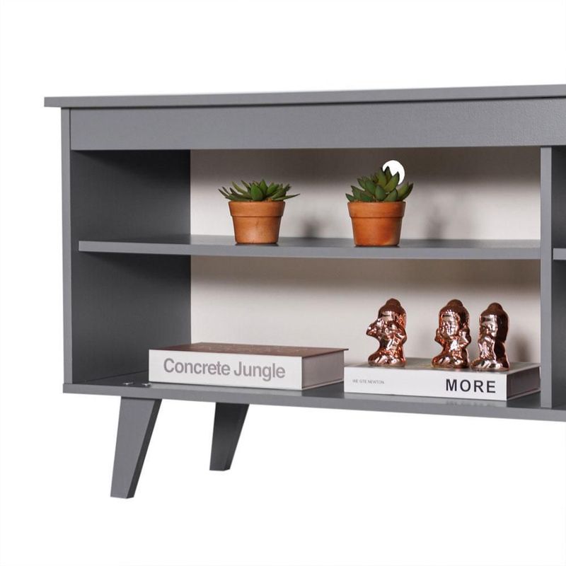 Mueble mesa para tv rack madesa 4 espacios hasta 65 gris 03