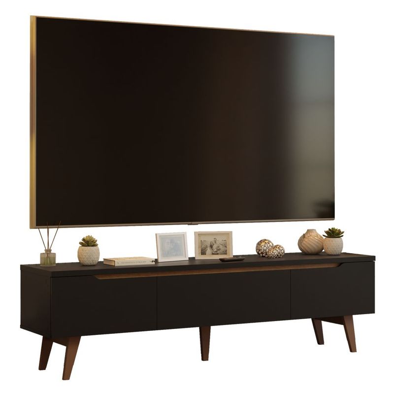 Mueble mesa para tv rack madesa toronto hasta 80' negro