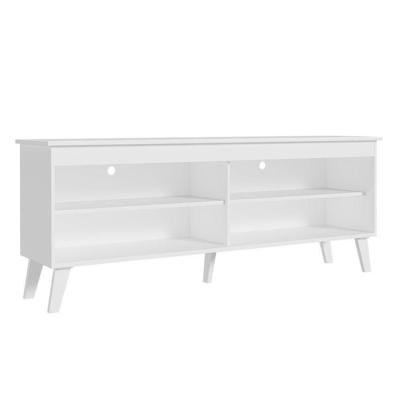 Mueble mesa para tv rack madesa 4 espacios hasta 55 blanco 2