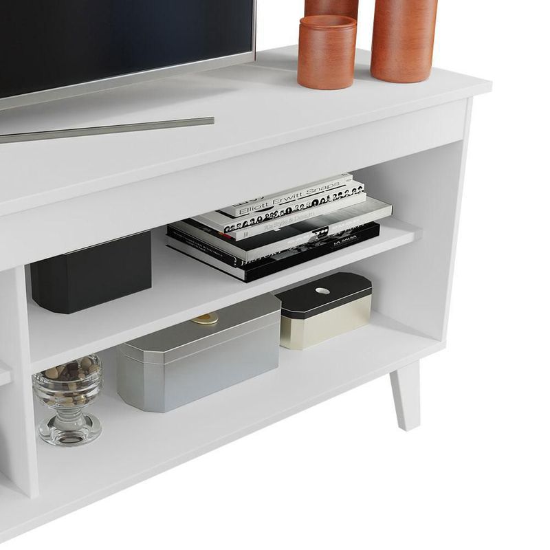 Mueble mesa para tv rack madesa 4 espacios hasta 55 blanco 2