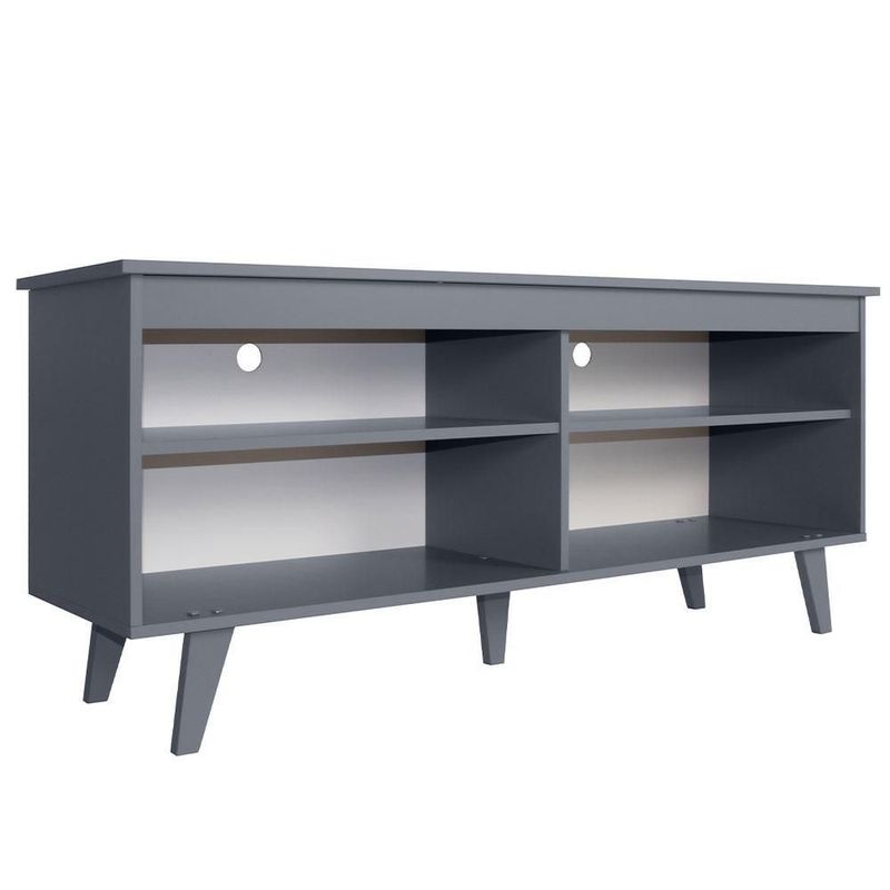 Mueble mesa para tv rack madesa 4 espacios hasta 65 gris 03