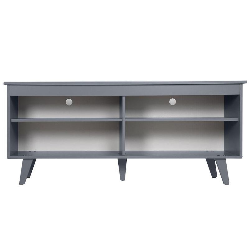 Mueble mesa para tv rack madesa 4 espacios hasta 65 gris 03