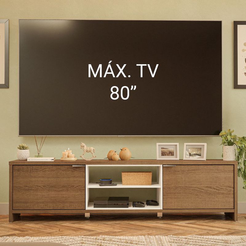 Mueble mesa para tv rack madesa metz hasta 80' bm 1