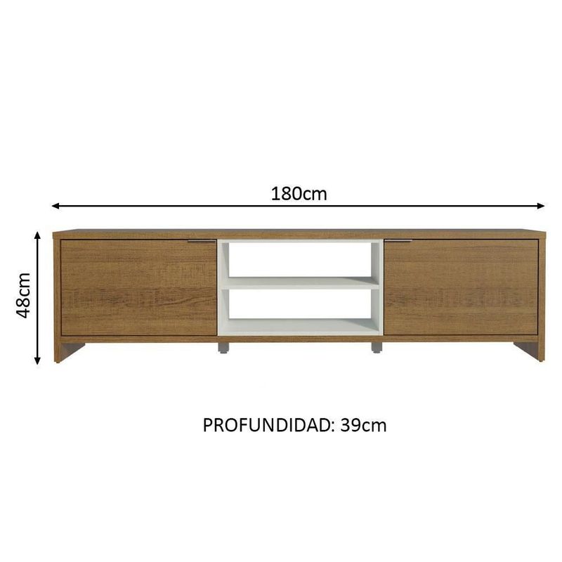 Mueble mesa para tv rack madesa metz hasta 80' bm 1