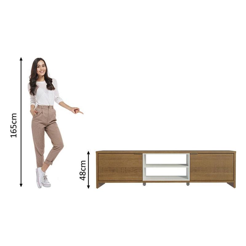 Mueble mesa para tv rack madesa metz hasta 80' bm 1