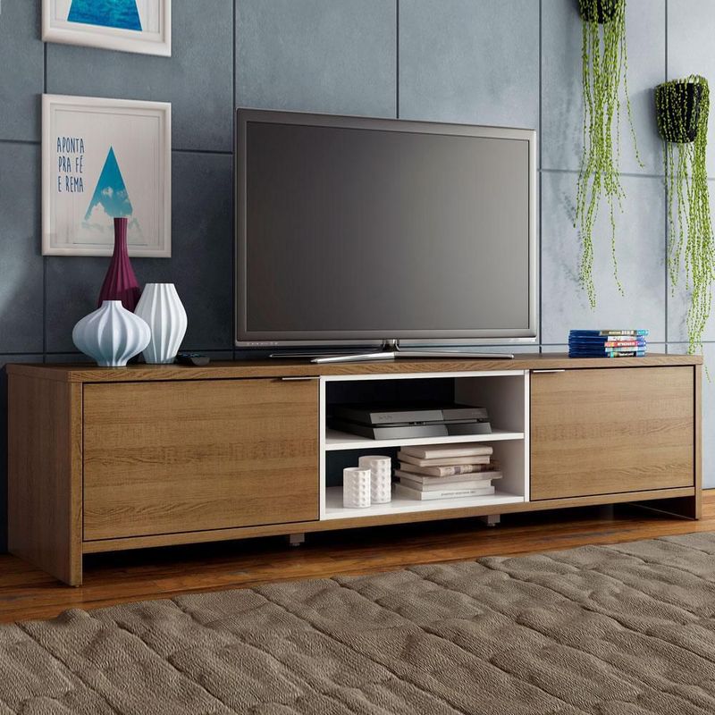 Mueble mesa para tv rack madesa metz hasta 80' bm 1